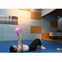 China Soft Pilates Ball 23cm-25cm Small Exercise Ball Mini Gym Ball With Inflatable Straw on sale