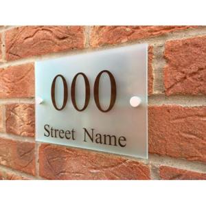 Metal Acrylic Reflective Curb Address Numbers Signs For Street And Road