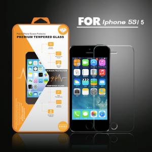 0.33MM tempered glass screen protector for iPhone 2.5D round edge 9H hardness clear vision