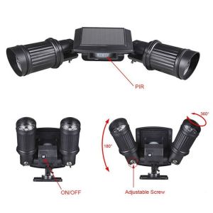 China Seguridad solar de doble cabezal de alto rendimiento con activación por movimiento inteligente wholesale