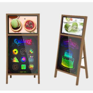 Signway Portable Digital Signage 21" AUO LCD Advertising Display With Writing Board