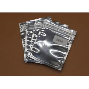 China Shiny Silver Anti Static Poly Bags , Static Dissipative Bag With Zipper supplier