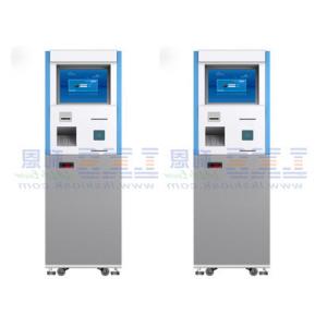 Public Linux Network Multimedia Touch Screen Half Outdoor Kiosk With Barcode Scanner