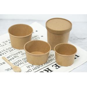 China Eco-friendly disposable food grade bamboo paper bowl printing salad bowl supplier