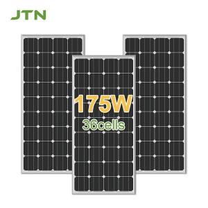 PET/ETFE/Glass Surface Material 175W Mono Solar Panels for Solar Home Energy System