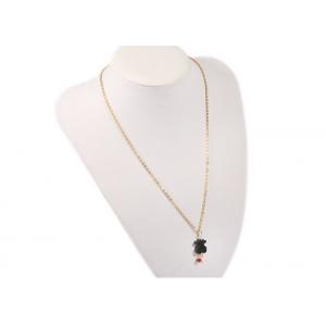 China Popular Multicolor Natural Stone Pendant Necklace Minimalist Style For Girls Party supplier