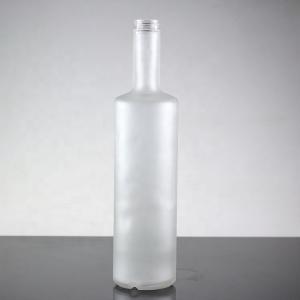China 750ml Industrial Frosted Glass Vodka Bottle for Maunfacture and Trading supplier