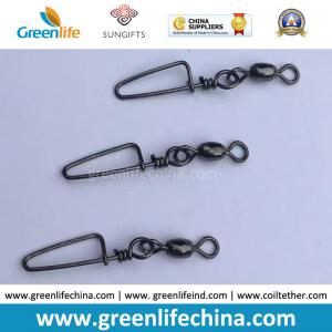 China Standard Black Rolling Swivel with Good Quality Snap Carp Fishing Swivel Connectors supplier
