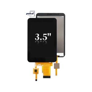 China Polcd CTP 320x480 Résolution 30 épingles 3,5 pouces TFT LCD Module d'écran tactile 330 nit TN Affichage LCD en verre supplier