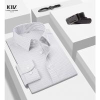 China Men's Formal White Dress Shirts with French Cuffs and Full Sleeves in Casual Style on sale