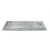 China 20mA Brushed Metal Industrial Keyboard 64 Keys Panel Mount wholesale