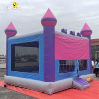 China Purple Blue Inflatable Bouncy Castle PVC Tarpaulin Inflatable Bounce House on sale