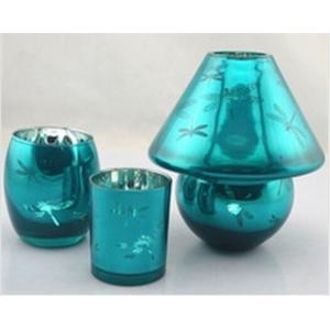 gift glass candle holder set