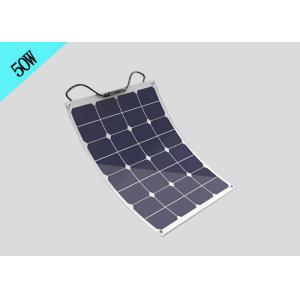 China 50 Watt Flexible Solar Panel , Sunpower Monocrystalline Silicon Solar Panels System wholesale