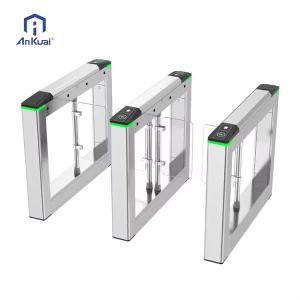 China Flap Barrier Turnstile with TTL232 Communication 4 Pairs Infrared and DC 24V Output for High Security Access Control wholesale