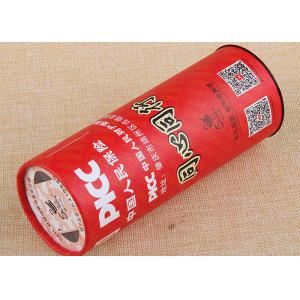 China Red Customized Label Printing Paper Tube Packaging for Arts and Gifts supplier