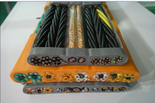 Special Flat Flexible Traveling Elevator Cable with CE certificate in grey, black, orange color, TVVBG, TVVBP, TVVBPG