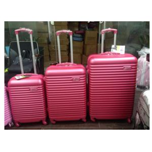 Sky Blue Abs Trolley  Luggage Set , Cute Carry On Luggage With Normal Combination Lock