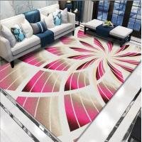 China Polyester Fiber Flower And Yellow Leaf Living Room Floor Carpet Special Style on sale