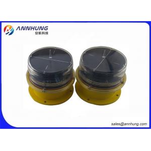 China Solar Powered Aircraft Warning Light On Towers Vibrations And UV Protection supplier