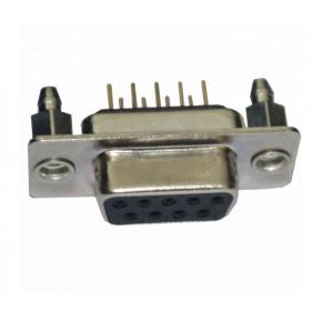 DP Socket 9 Pin D Sub Female Connector , 90 Degree Electrical D Sub 9 Pin Male Connector