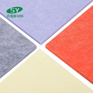 PET Fire Retardant 100% Polyester Fiber Acoustic Board Colorful For Studio