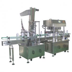 China Plastic Bottle Capping Sealing Machine with Sorting Feature and Motor Core Components supplier