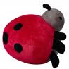 Easy Cleaning Ladybug Cute Plush Dolls Black / Red Color Custom Size