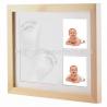 Customized Baby Clay Imprint Kit Wood Clay Handprint And Footprint Frame