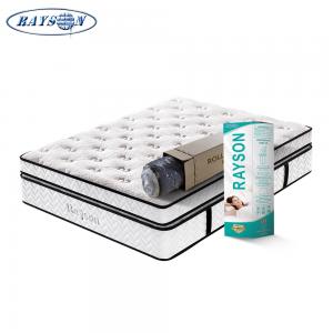 White Queen Size Hybrid Pocket Spring Mattress With Double Spring Bed Net