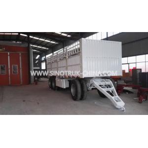 8 Wheels 2 Axles Dropside Trailer Color Optional With Triangle Frame and Curtain Side