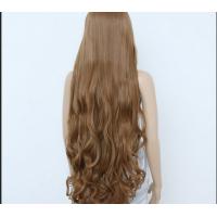 China Deep Curly Human Hair Wigs Medium Brown Color / unprocessed virgin human hair on sale