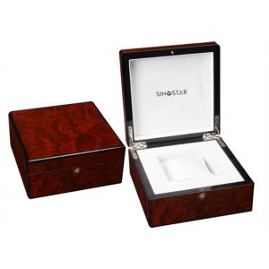 High Gloss Paiting Wooden Watch Storage Box , Luxury Wooden Watch Display Box