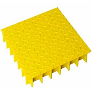 40*40mm FRP Pultruded Grating Cover Plates Non Slip Rough Surface