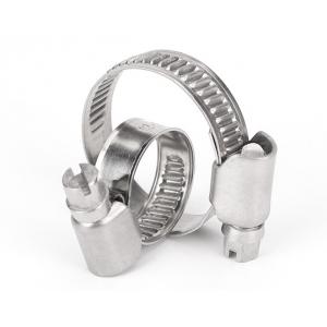 China Customize Support Standard Size Stainless Steel Worm Gear Hose Clamps for Water Pipes supplier