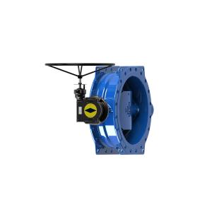 AWWA C504 Double Flanged Eccentric Butterfly Valve SS316 Coated Disc