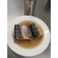 China 425g Canned Mackerel In Brine Canned Fish In Salty Water on sale