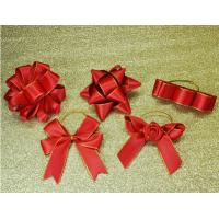 3Inch Personalized Tie satin ribbon bow , Floral , Elastic , twist tie gift bow