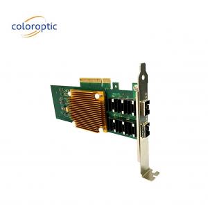 China Dual Port Pcie Network Card 25G Optical NIC Host Bus Adapter PCI Express 2.0 supplier