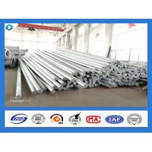 China Philippines Nea Standard Q345 40FT Hot Dip Galvanized Power Line Steel Pole supplier