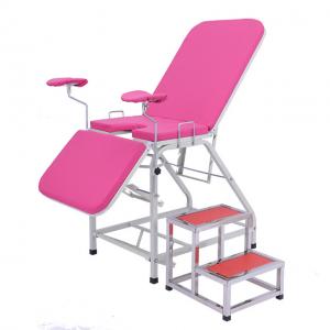 Medical manual portable gynecological exam table delivery bed with mattress