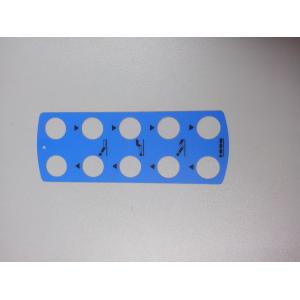 Blue Self Adhesive Push Button Membrane Switch Waterproof for Remote Controller