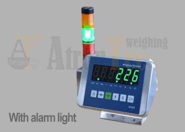 Wall Type Platform Scale Indicator , Green Display Weight Indicator With Alarm Light