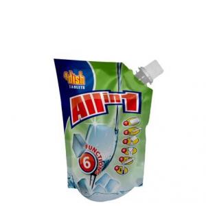 China High Barrier Customized Print Juice/Fruit Dirnk Spout Bag Plastic Stand Up Pouch With Cap For Beverage supplier