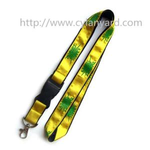 Custom satin lanyards, double-layer satin ribbon lanyards,