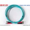 China Aramid PVC LSZH Optical Fiber Patch Cord ST OM3 Multimode 10G Duplex wholesale