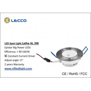 1W High Power LED Spot Lights Lathe Aluminum 300 LM With Epistar LED Chip
