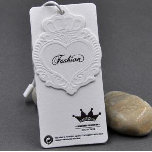 Cardboard Paper Printed Hang Tags Customized Pattern Rectangle Square Round Shape