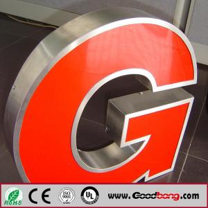 China outdoor vacuum forming acrylic 3D led expoy resin channel letter sign supplier