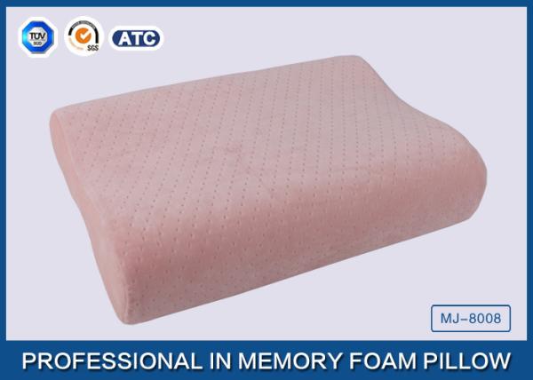 Almohada del bebé que llena la almohada suave bacteriana anti del niño de la espuma de la memoria de la cubierta rosada de la almohada del algodón